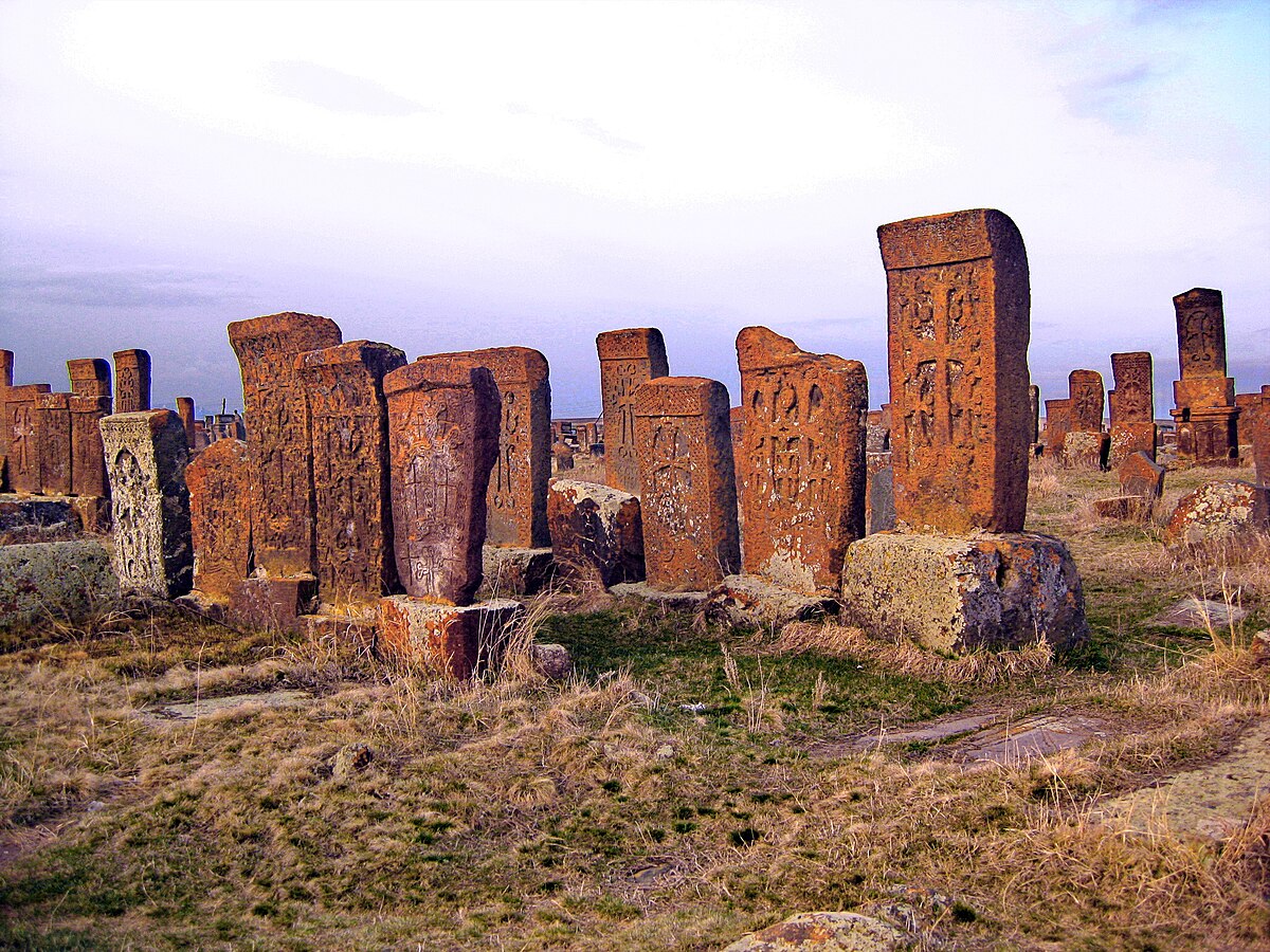 View of Noratus Khachkar Cemetery